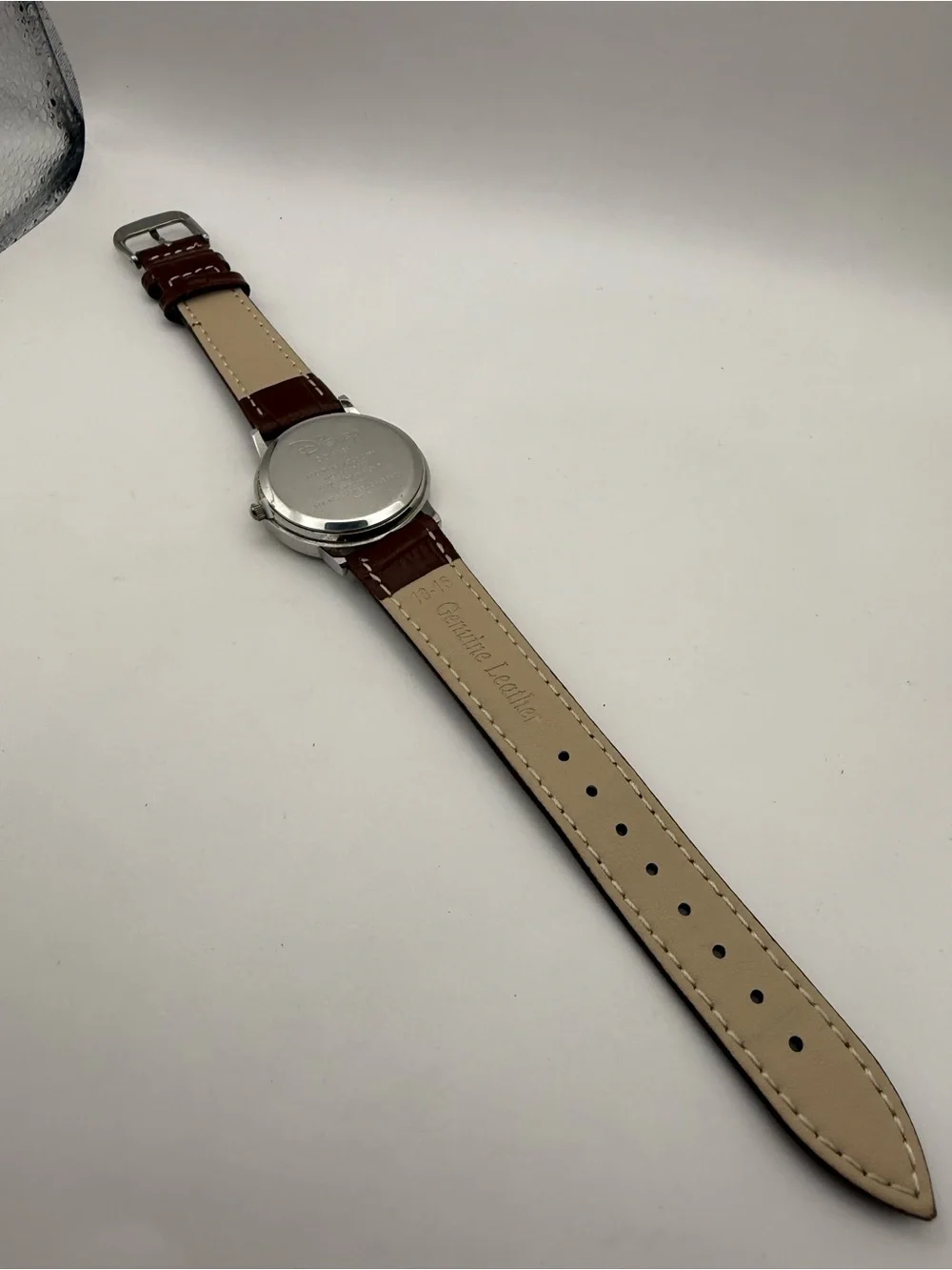 Disney Accutime Unisex Classic Mickey Mouse Watch Brown Band (New Battery)